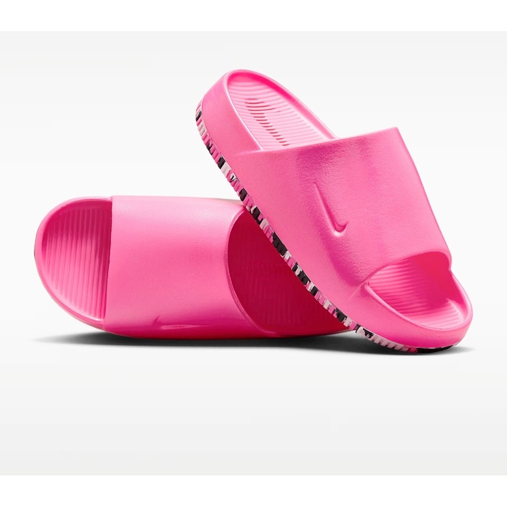 Nike Victori One Slides Women 11 Pink Excellence Marble Sole Athletic Sandal